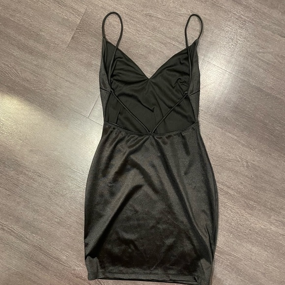 Silk Backless Bodycon Dress - Picture 2 of 3